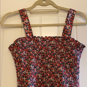 Smocked Floral Dress